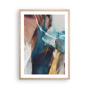 Poszter világos tölgy keretben - Lelkesedéssel és energiával - 50x70 cm