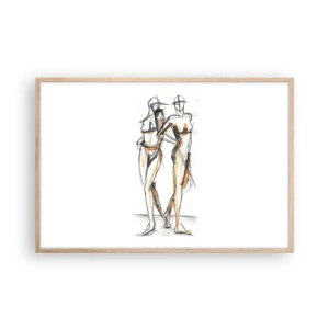 Poszter világos tölgy keretben - A kegyelem tanulmánya - 91x61 cm