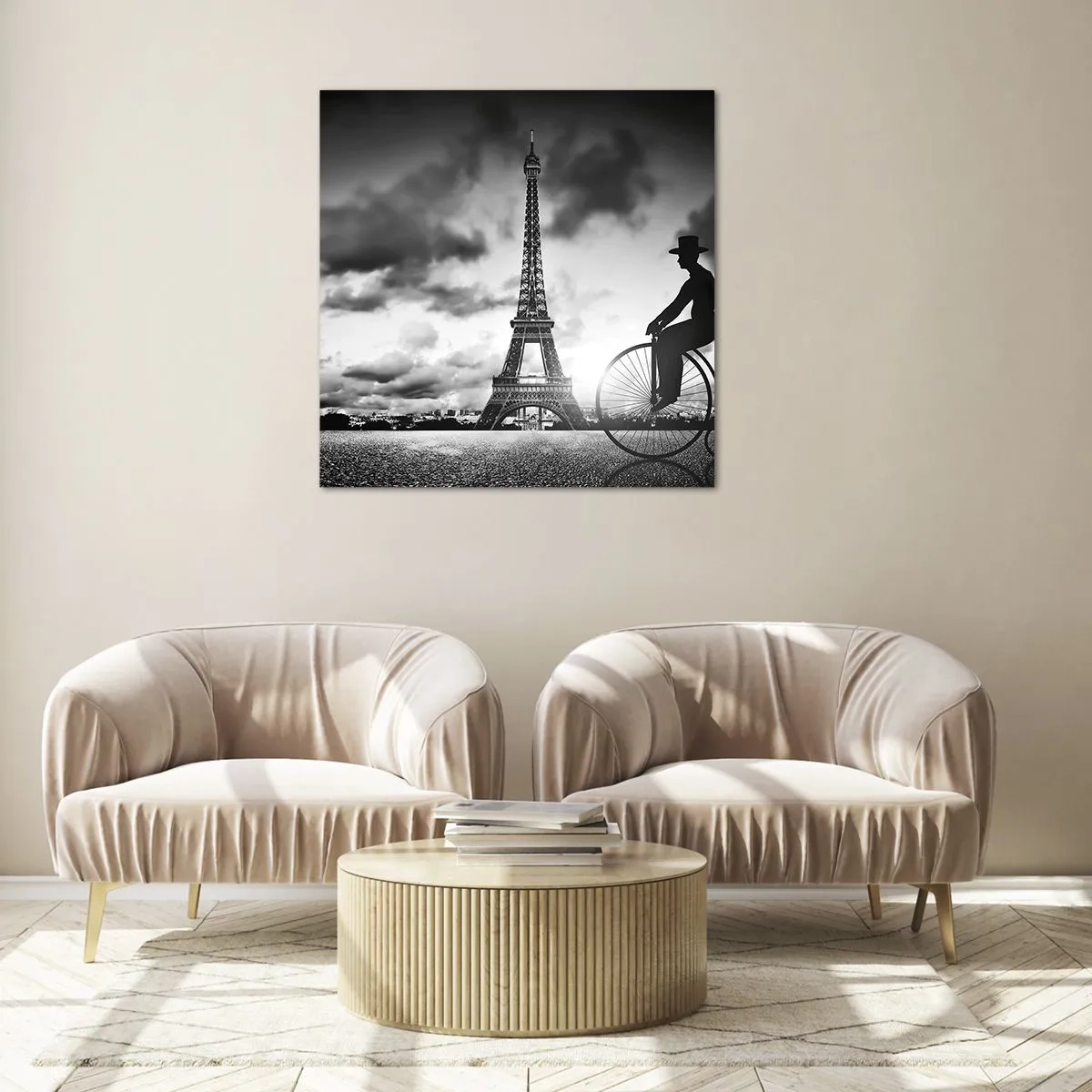 Üveg kép - Belle Epoque hiánya - 30x30 cm