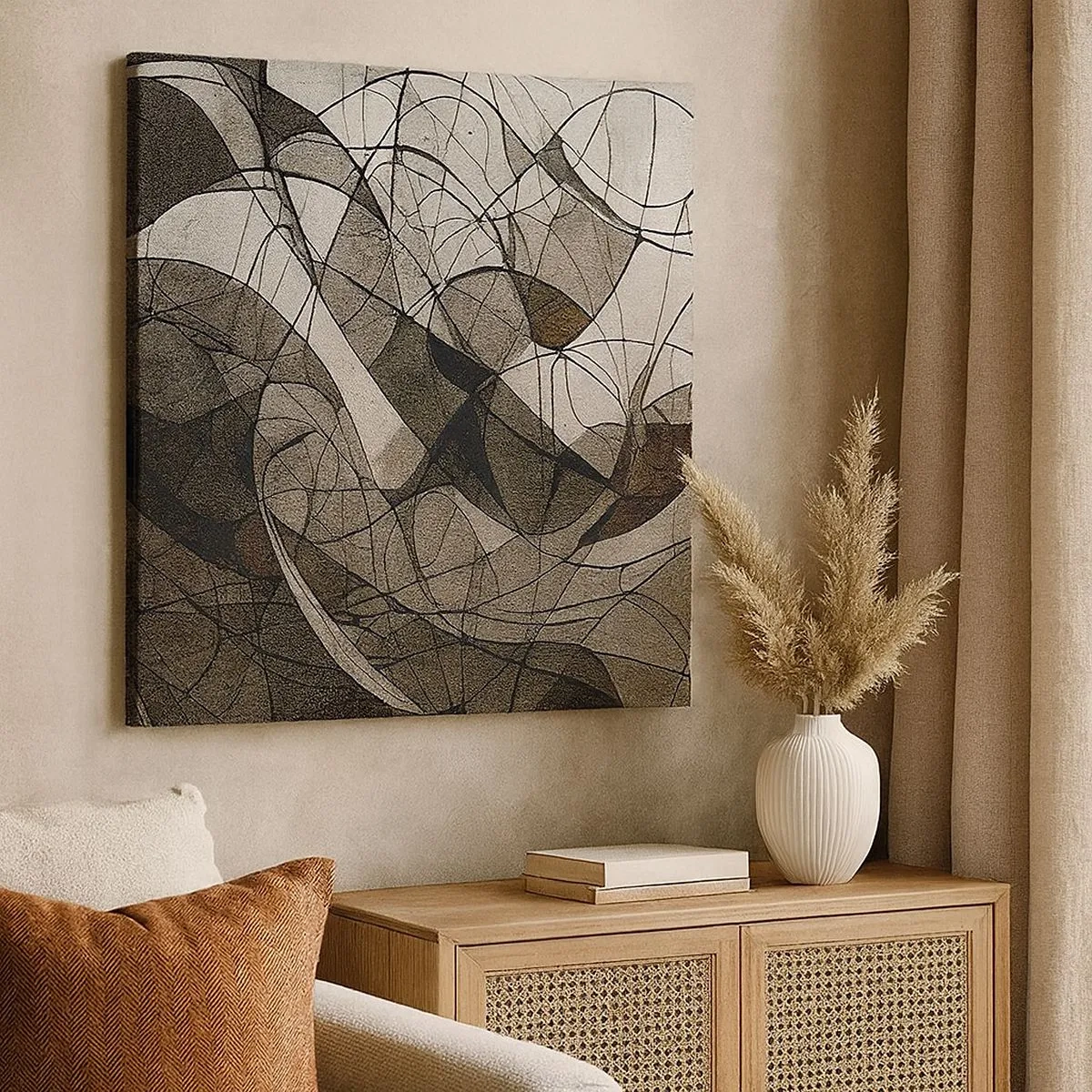 Vászonkép - A föld színeinek keringése - 30x30 cm