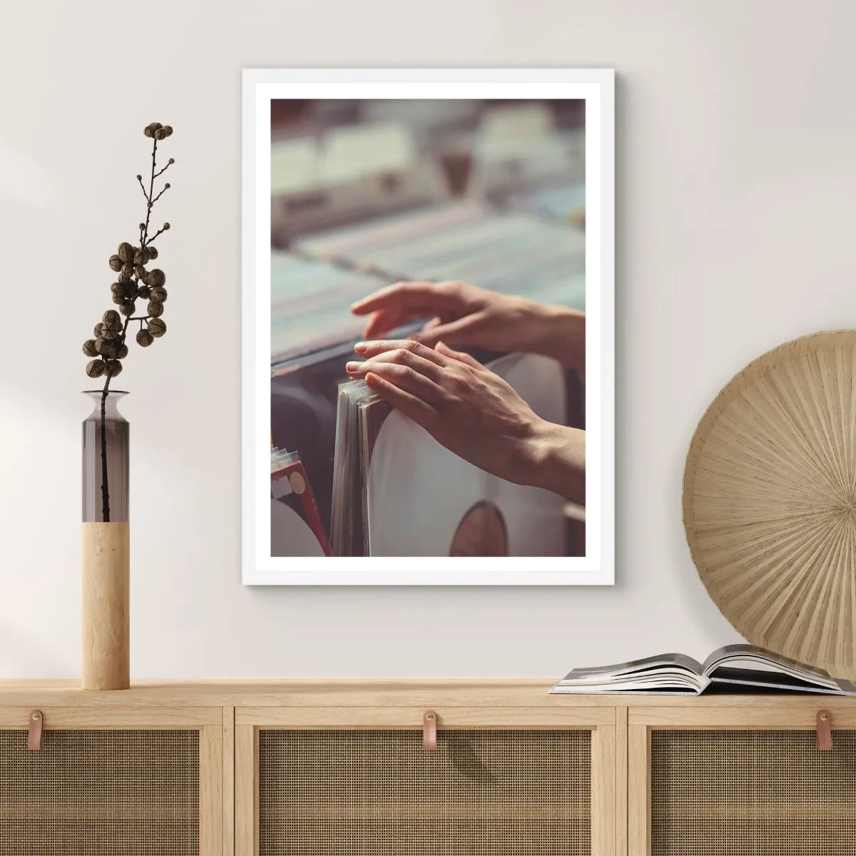 Poszter fekete keretben - Érzelmeket keresése - 70x100 cm