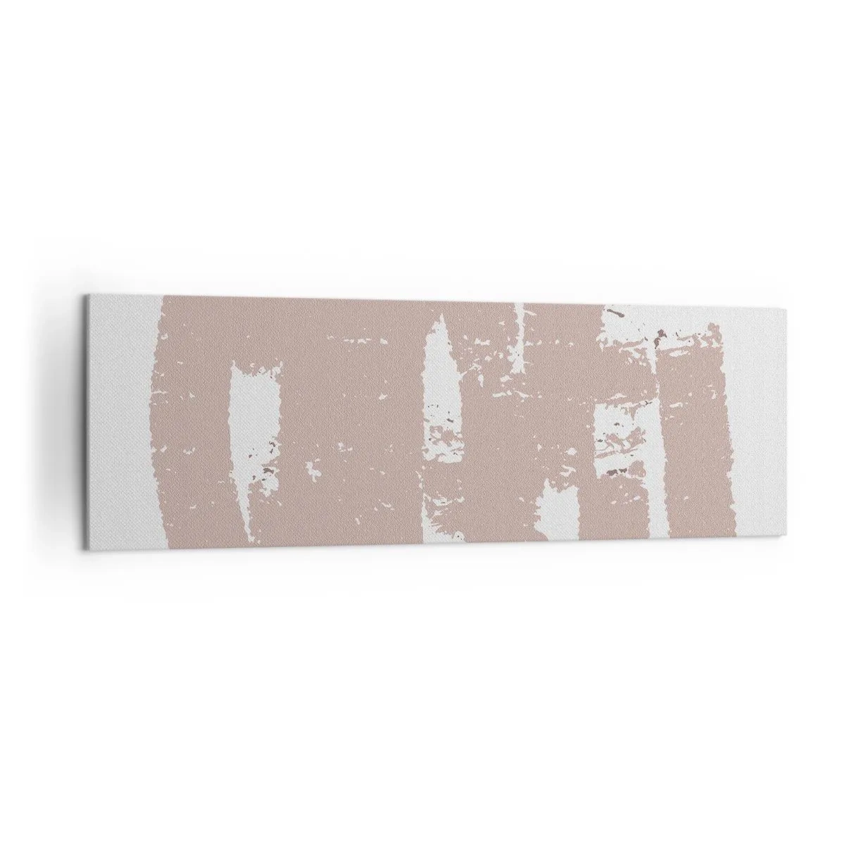 Vászonkép - Absztrakció lágy rózsaszínben - 160x50 cm