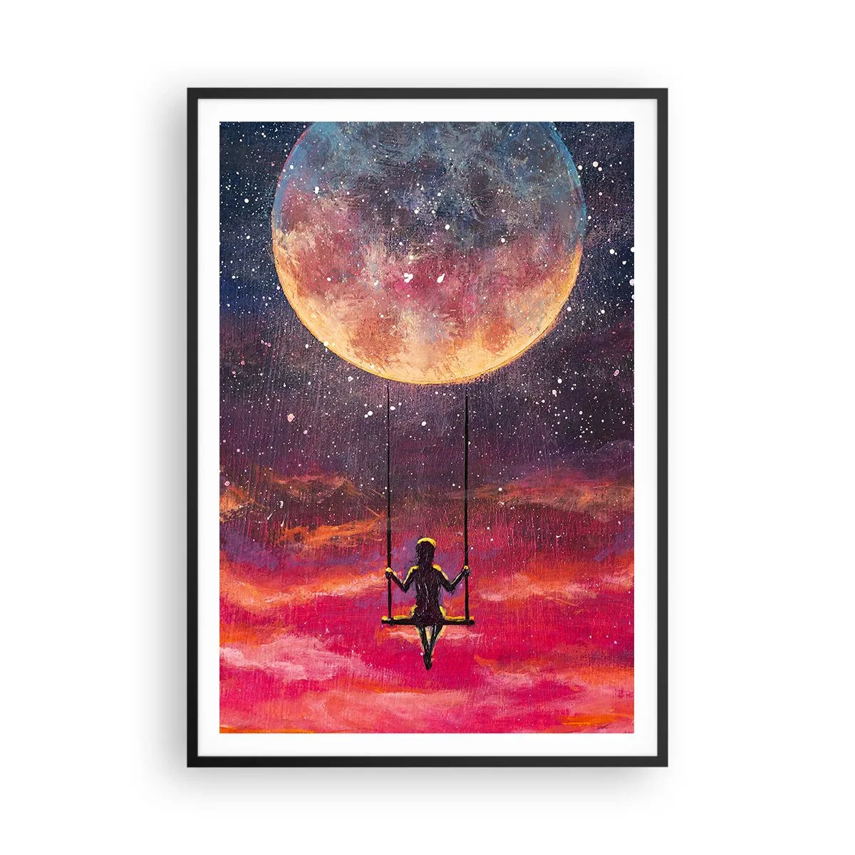 Poszter fehér keretben - Álmodozva - 70x100 cm