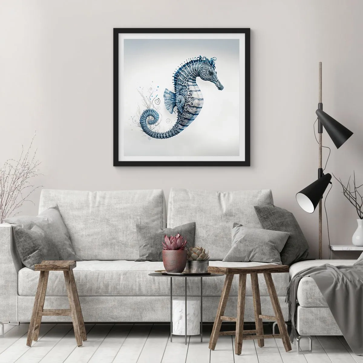 Poszter fehér keretben - A természet finom tréfája - 30x30 cm