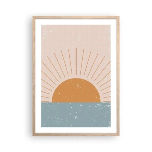 Poszter világos tölgy keretben - Mindennapi csoda - 50x70 cm