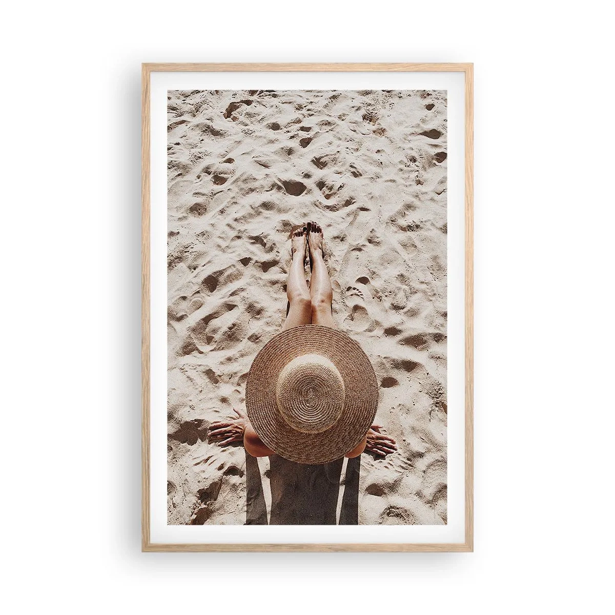 Poszter világos tölgy keretben - Megálmodott idő - 61x91 cm