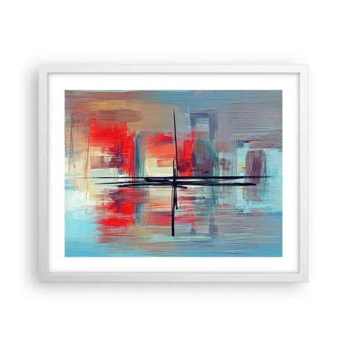 Poszter fekete keretben - Tájkép egy ismeretlen dimenzióban - 50x40 cm