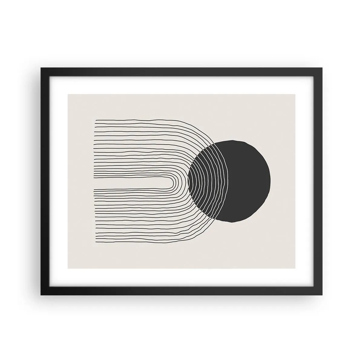 Poszter fehér keretben - Remegés és biztosság - 50x40 cm