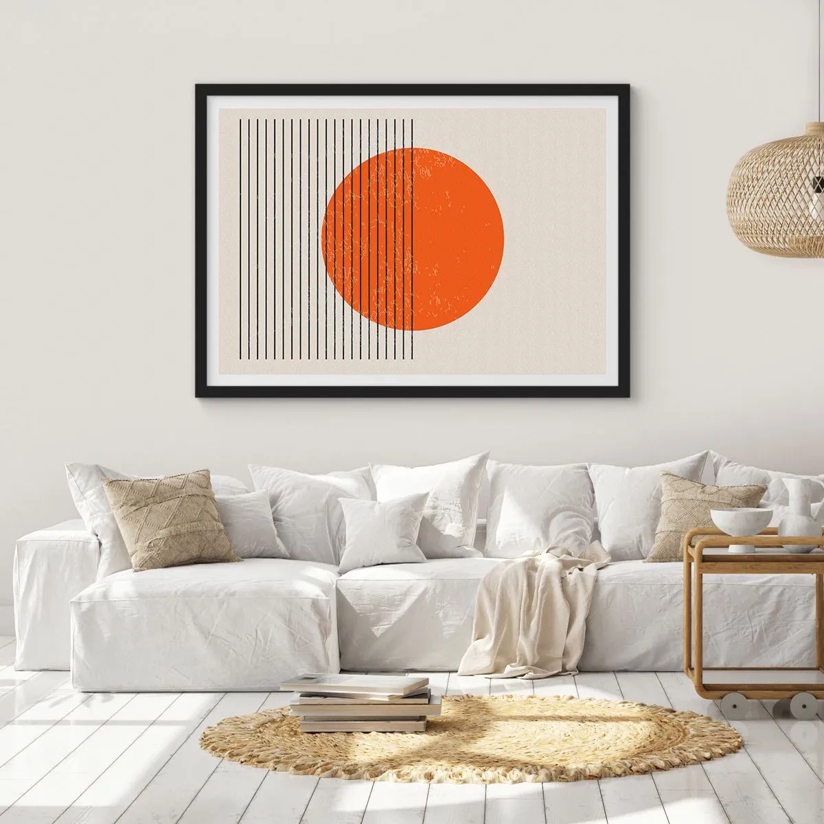 Poszter fehér keretben - Mindig a nap - 70x50 cm