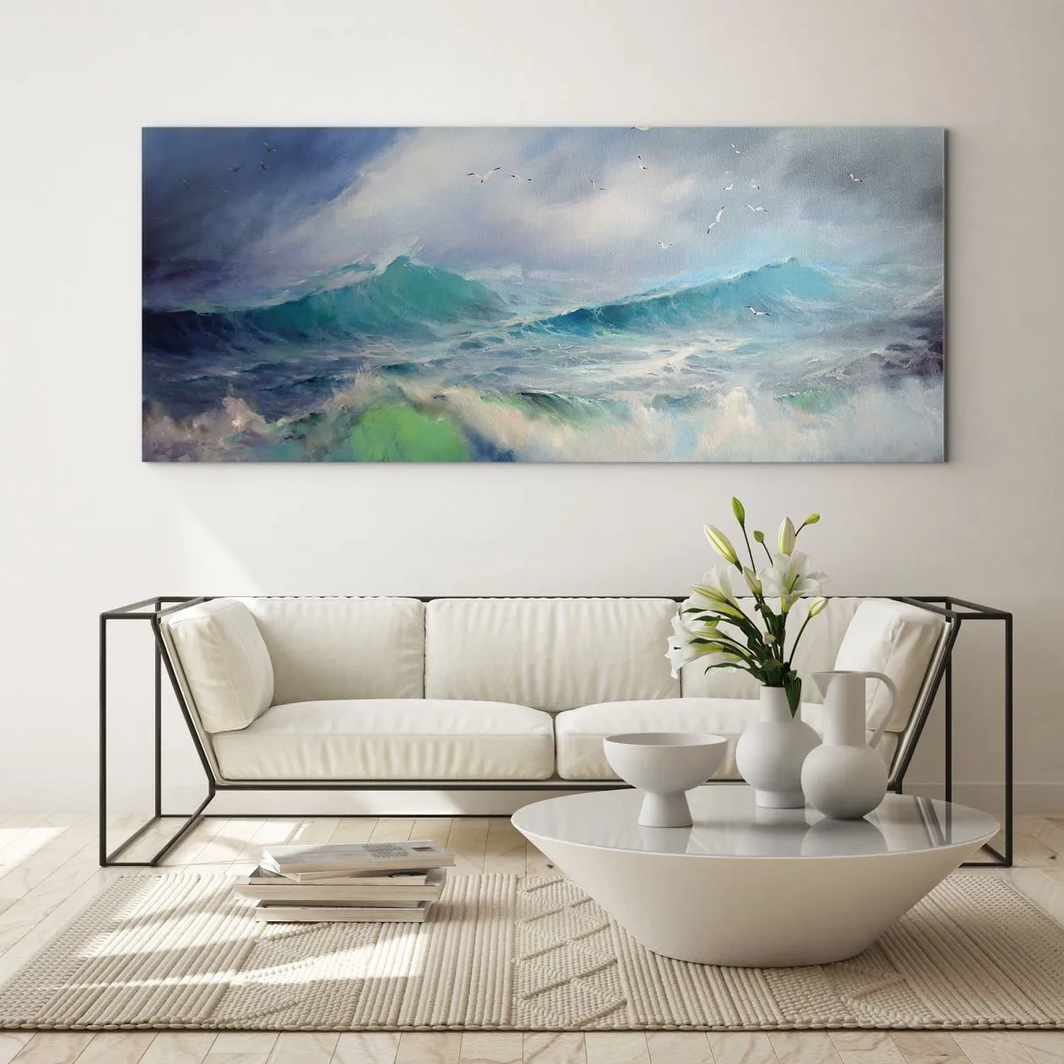 Üveg kép - "A forgószél diadalmasan üvöltött...” - 100x40 cm