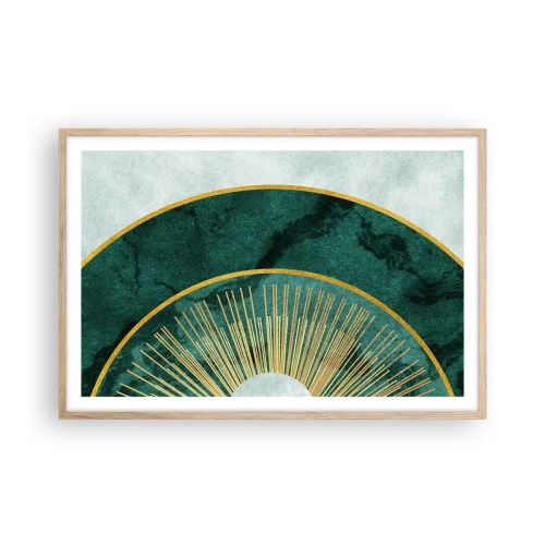 Poszter világos tölgy keretben - Egy másik naprendszer - 91x61 cm