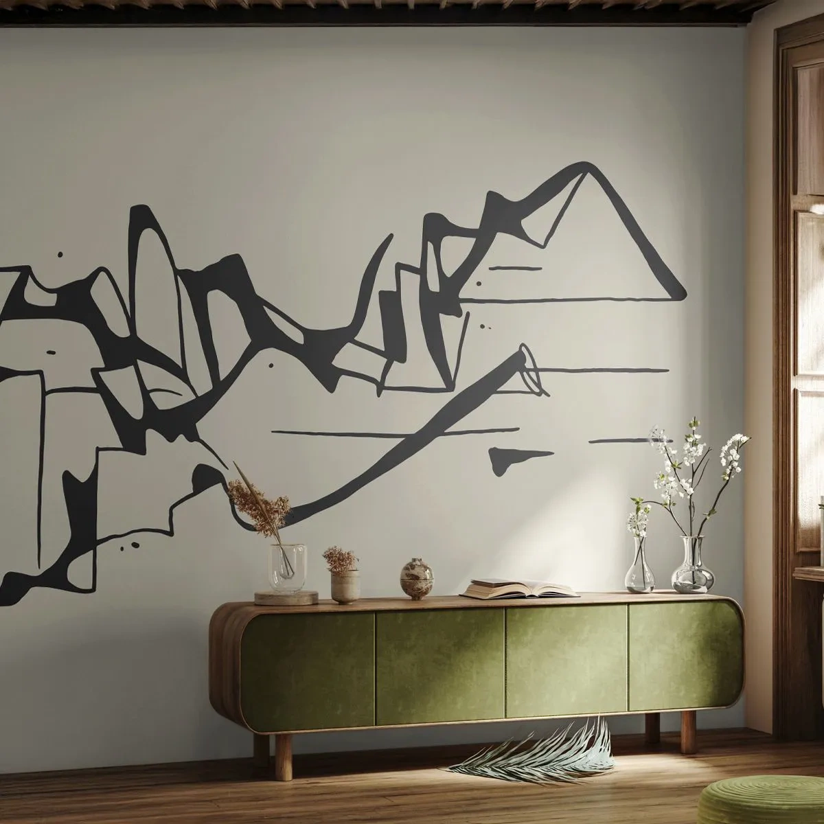 Fotótapéta Standard Eco - Lehet egy táj - Minimalizmus, Darab, Vonal - 250x175 cm