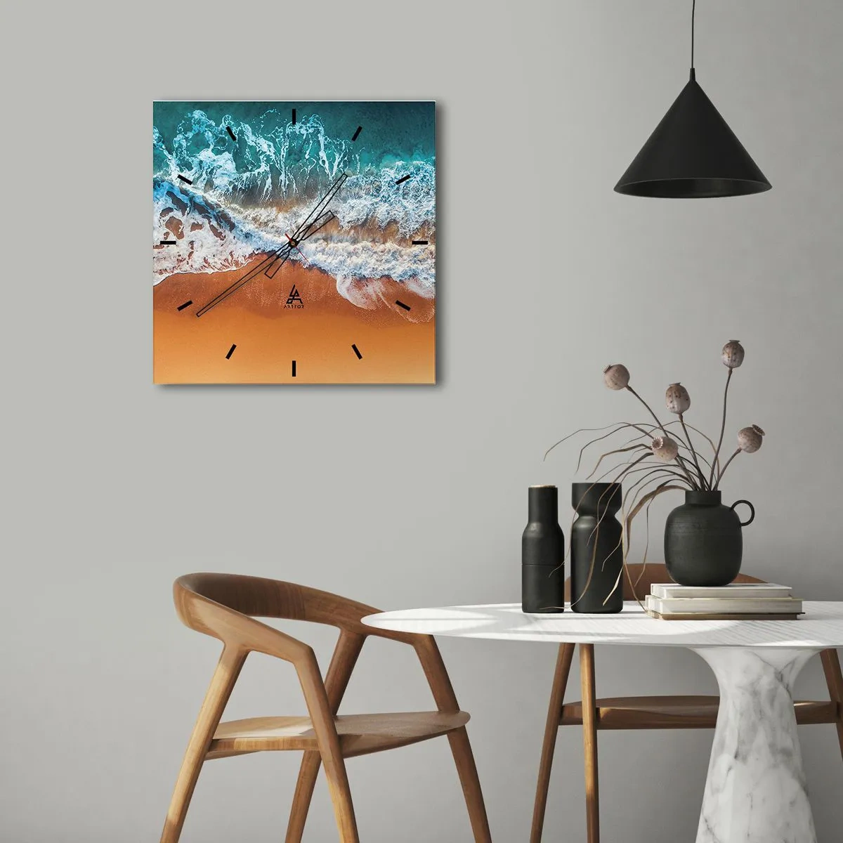 Falióra, Óra - Mindig párban - 30x30 cm