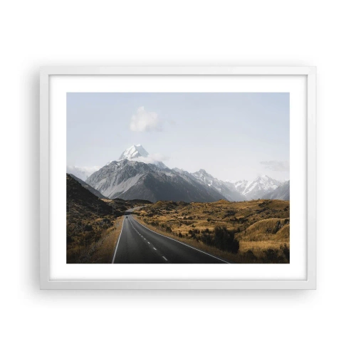 Poszter fekete keretben - Út a hegyek szívébe - 50x40 cm