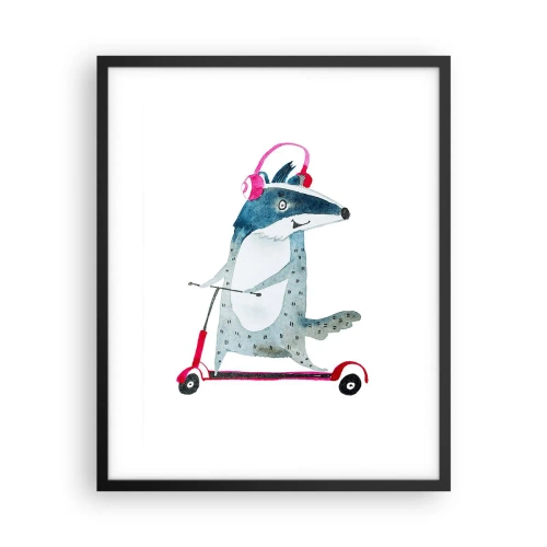 Poszter fehér keretben - Borzas örömök - 40x50 cm