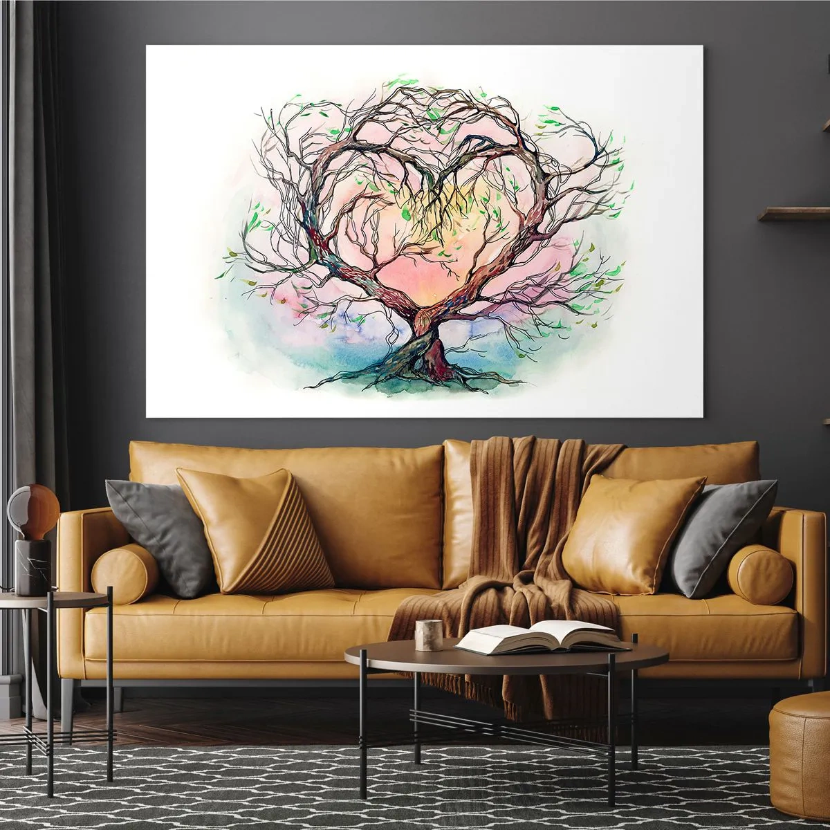 Üveg kép - Együtt a viharok ellen - 100x70 cm