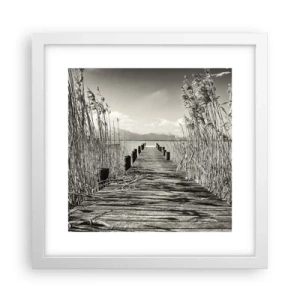 Poszter fekete keretben - A fű csendjében - 30x30 cm
