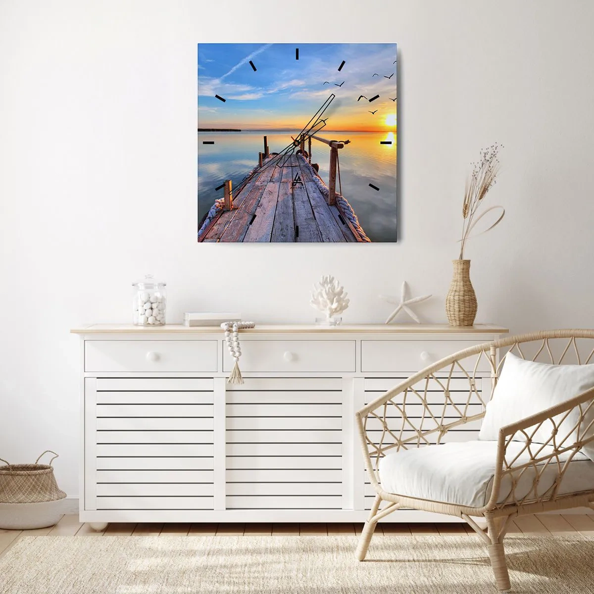 Falióra, Óra - Menj egyenesen a nap felé - 30x30 cm