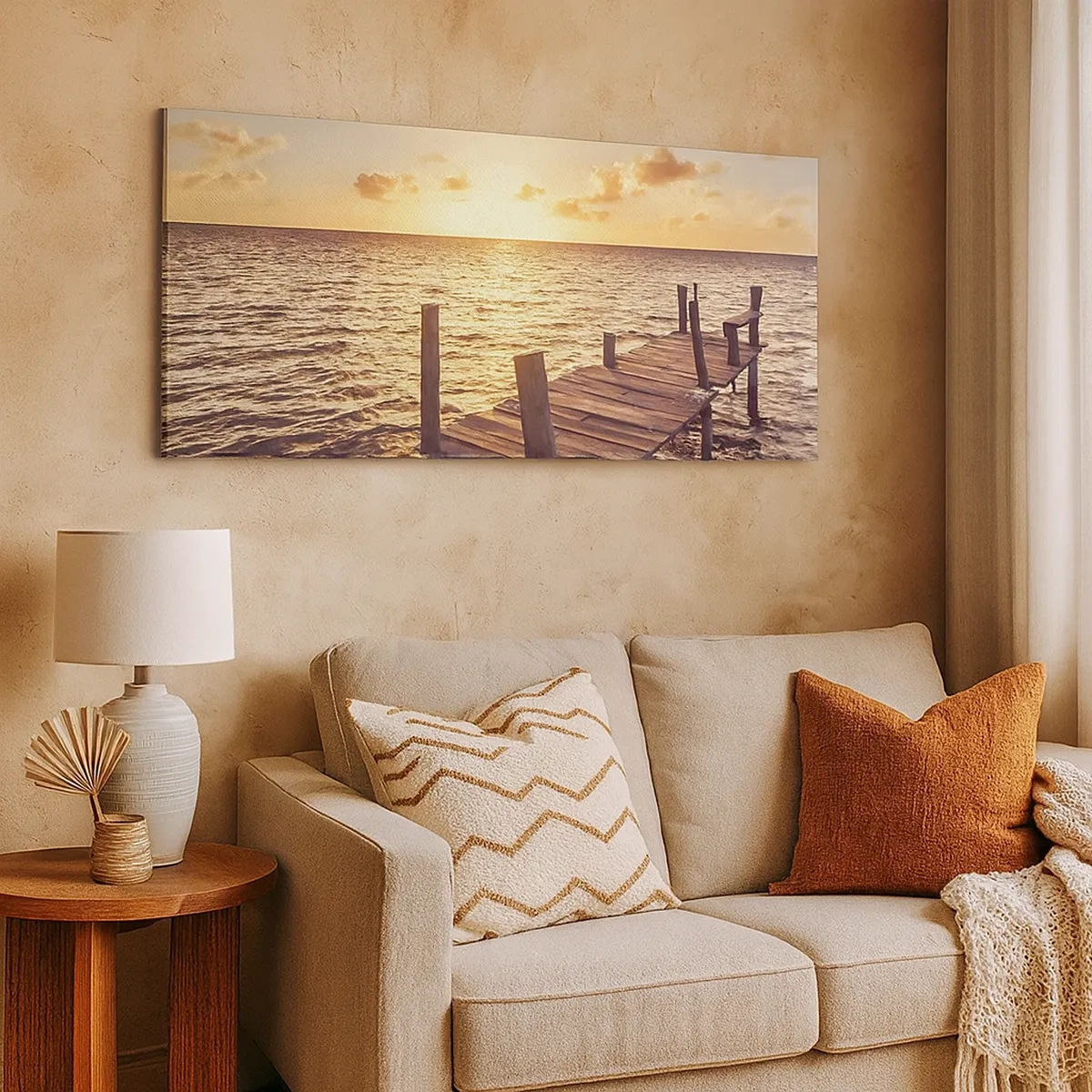 Vászonkép - A szelídség aranyföldje - 30x30 cm