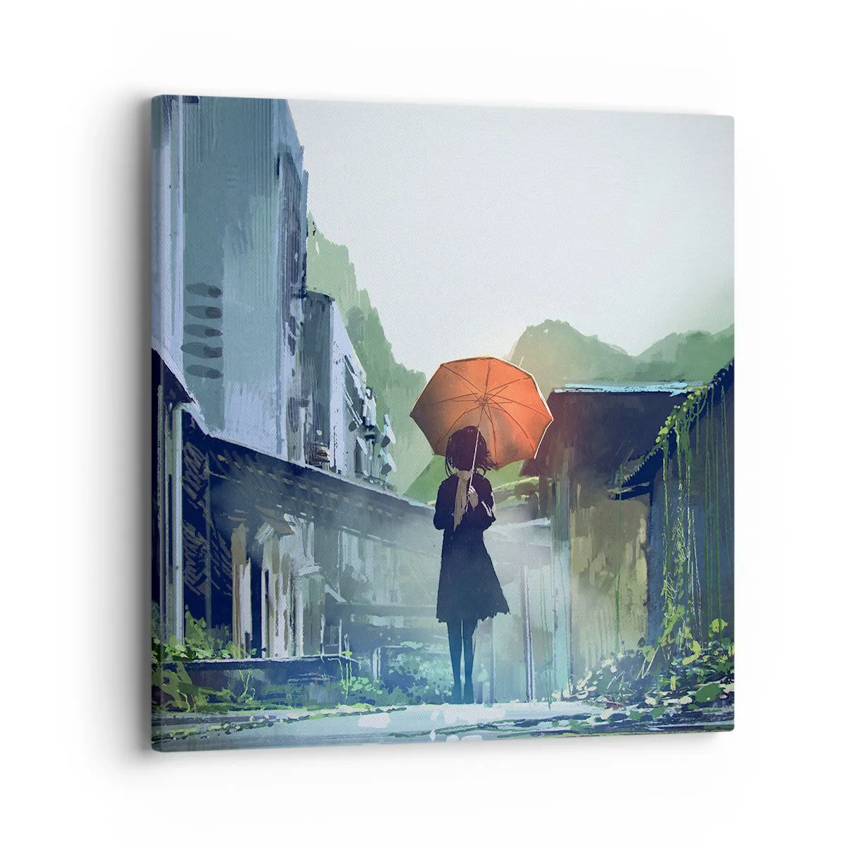 Vászonkép - Éltető eső - 40x40 cm