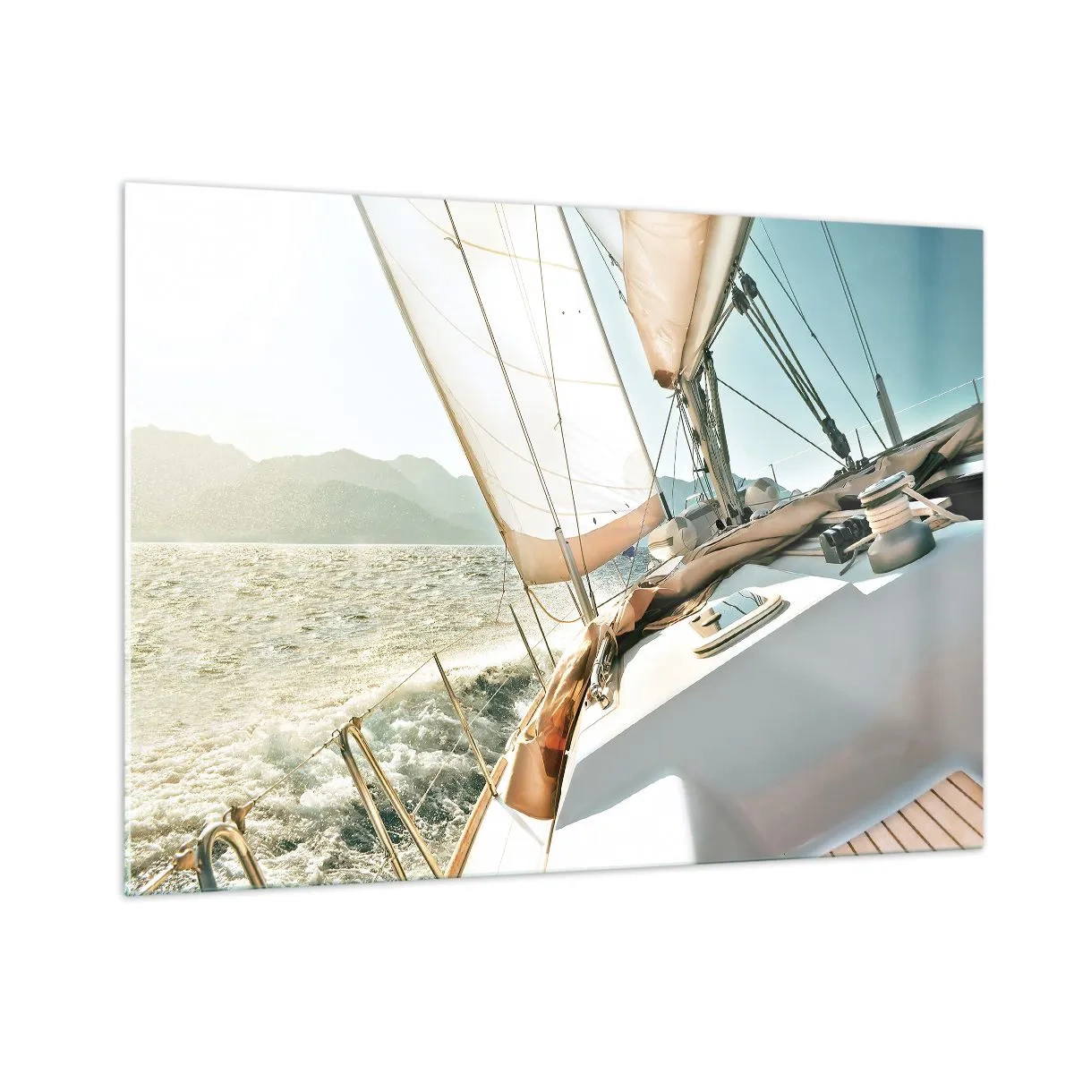 Üveg kép - Dagadó vitorlákkal - 100x70 cm