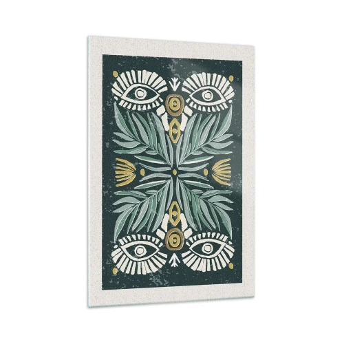 Üveg kép - Mint egy népi kivágás - 70x100 cm