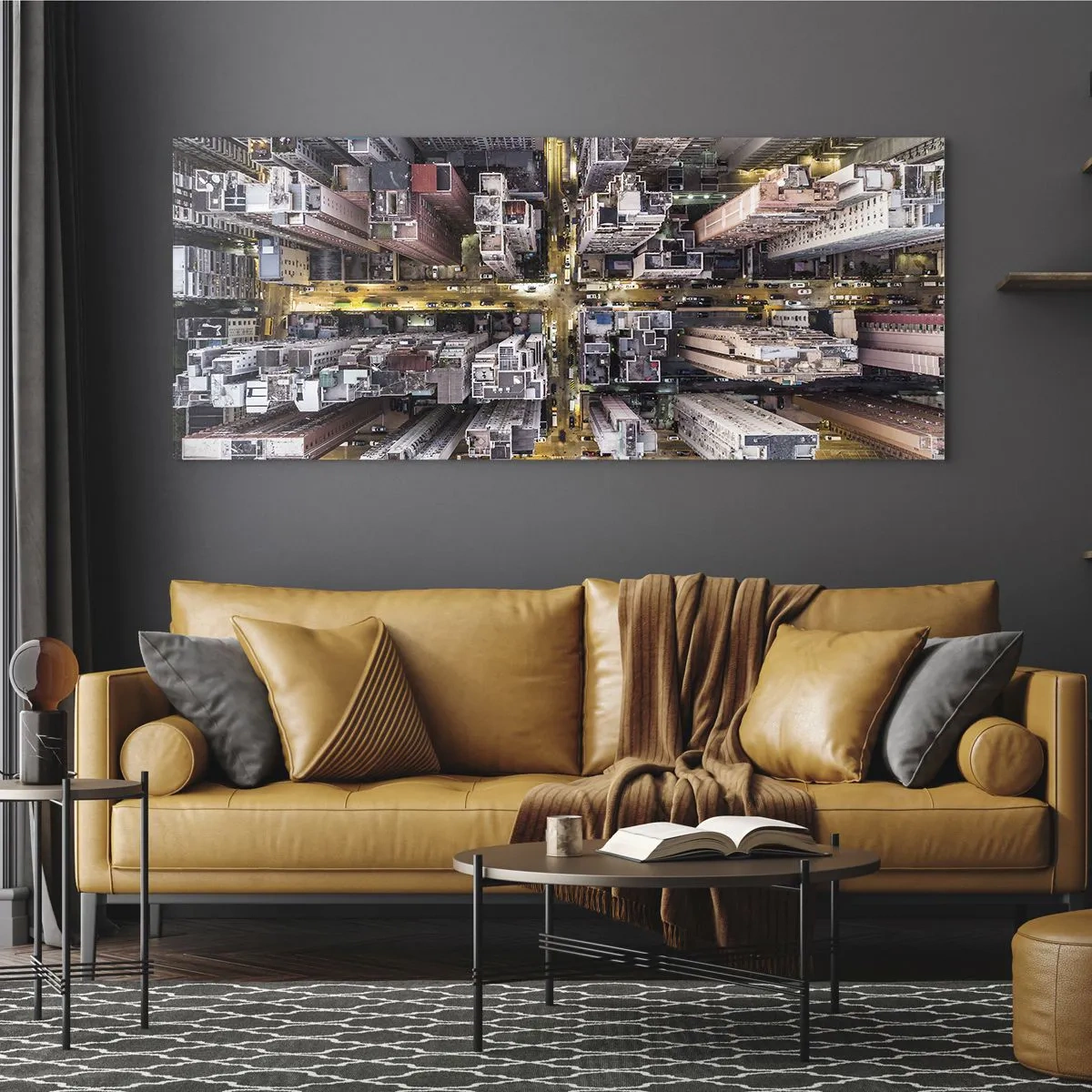 Üveg kép - Üdvözlet Hongkongból - 120x50 cm