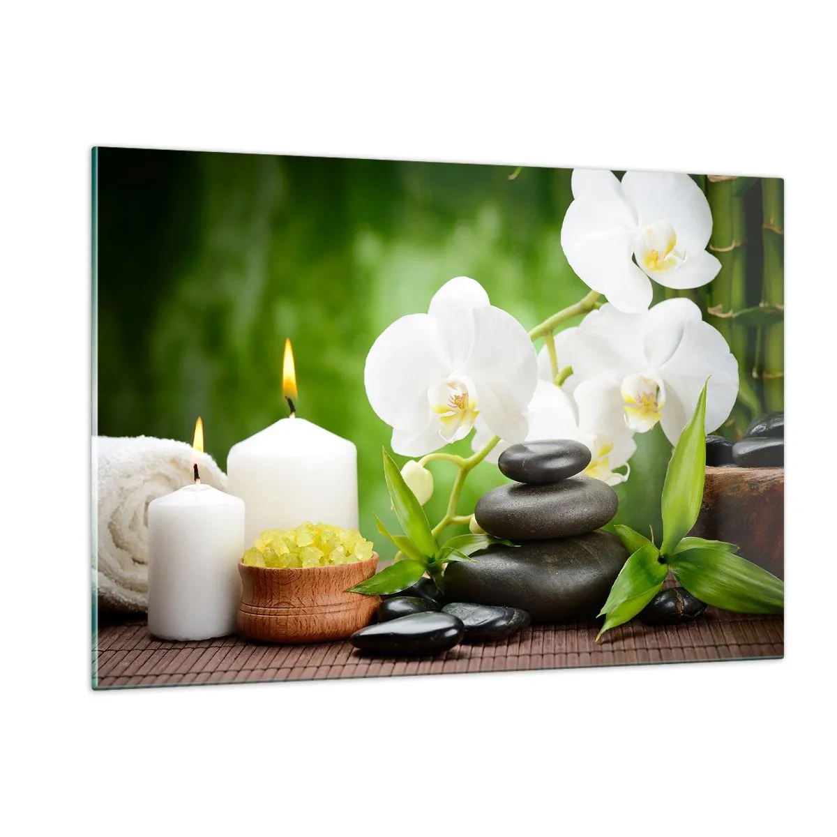 Üveg kép - Illatos, virágos, finom érintés - 120x80 cm