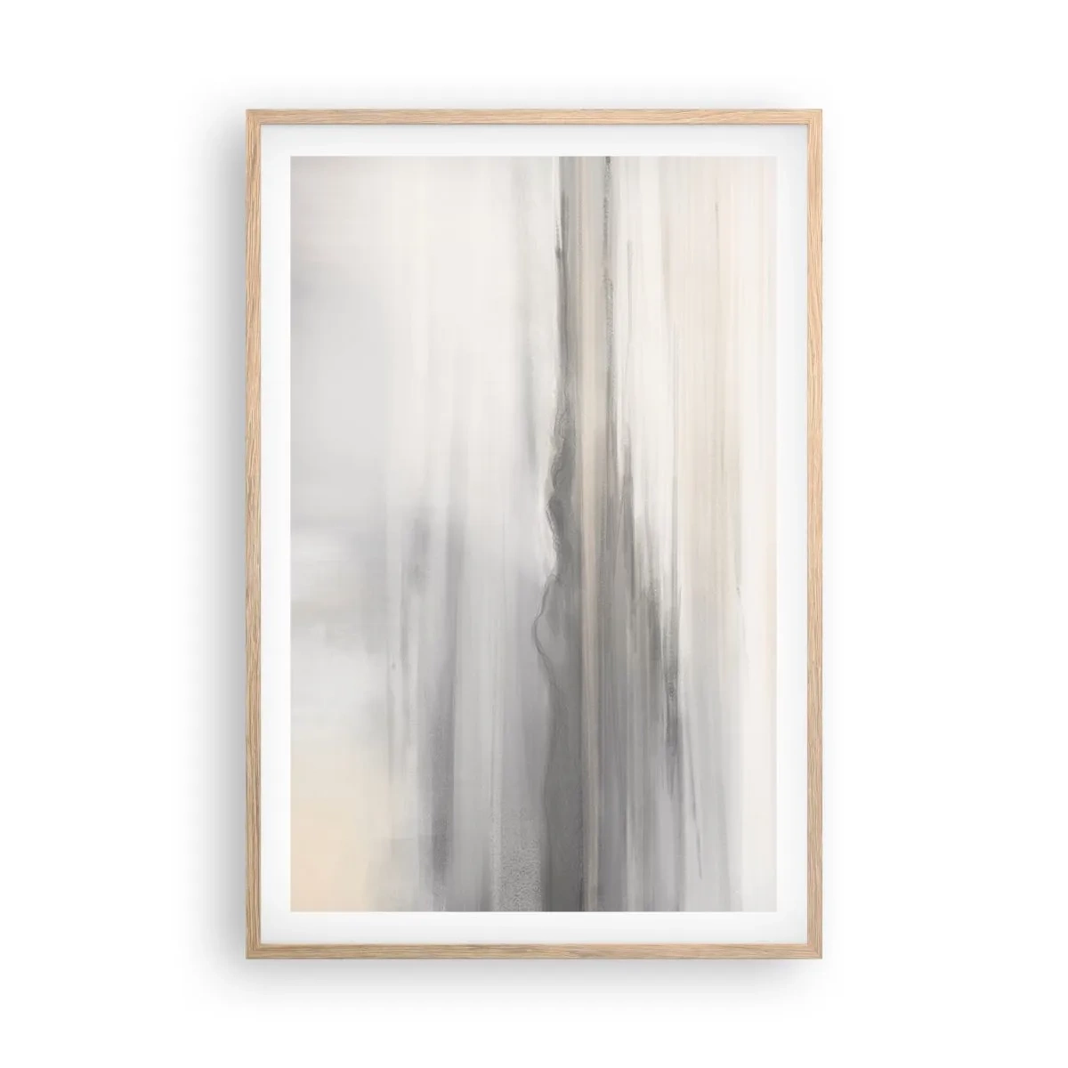 Poszter világos tölgy keretben - Gondolkodó távolság - 61x91 cm