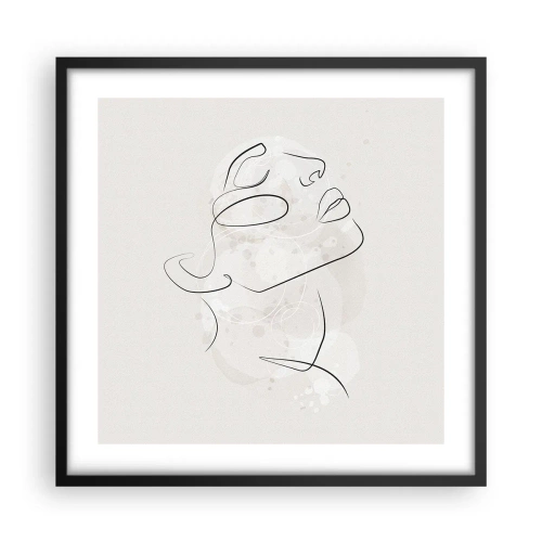 Poszter fehér keretben - Egy álom körvonala - 50x50 cm