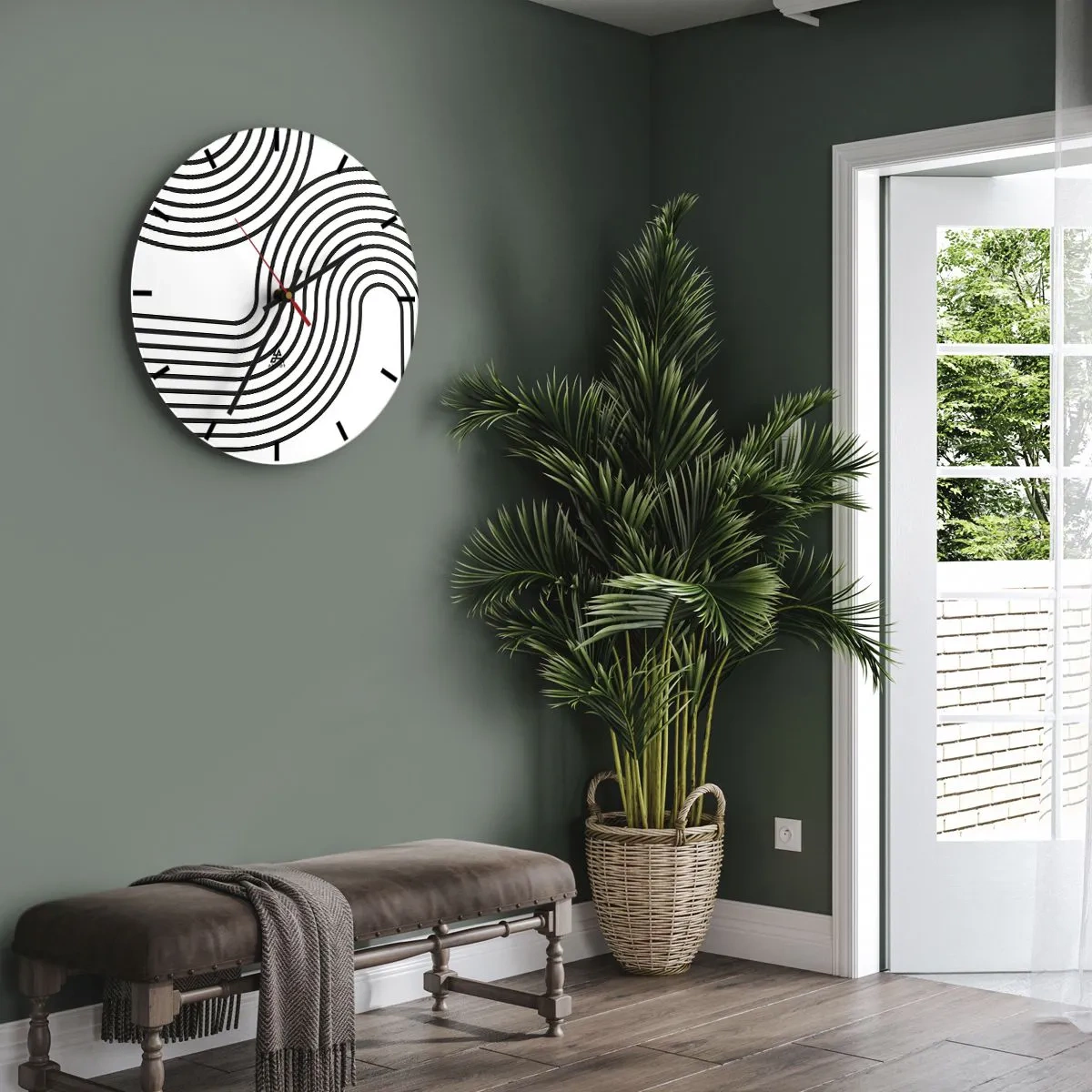 Falióra, Óra - Egy ívben - 40x40 cm