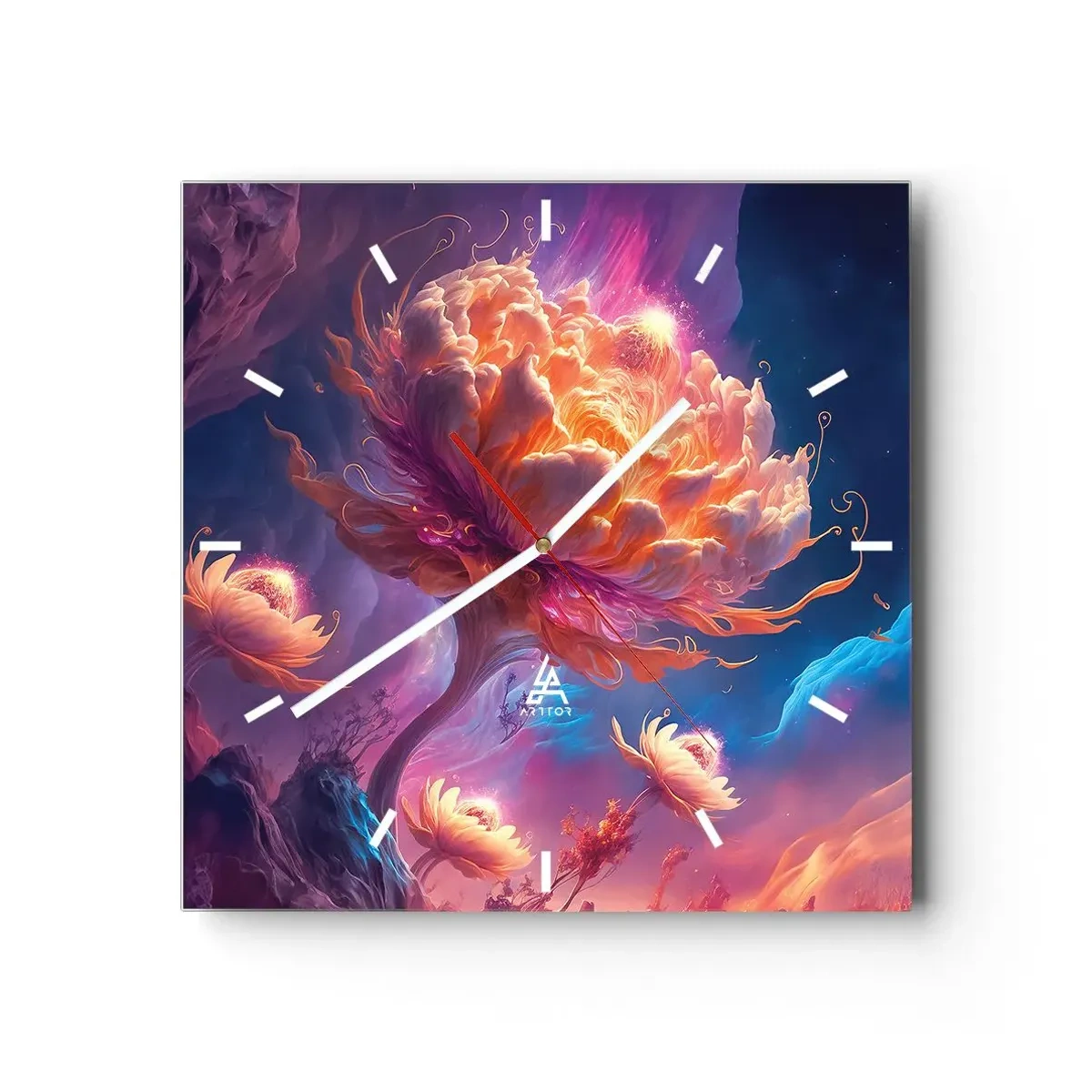 Falióra, Óra - Egy másik világ - 40x40 cm