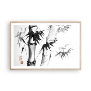 Poszter világos tölgy keretben - Közelkép a keletről - 91x61 cm