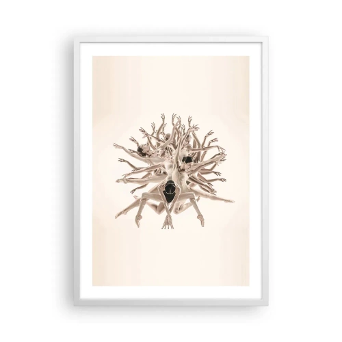 Poszter fekete keretben - Virágzás a táncban - 50x70 cm