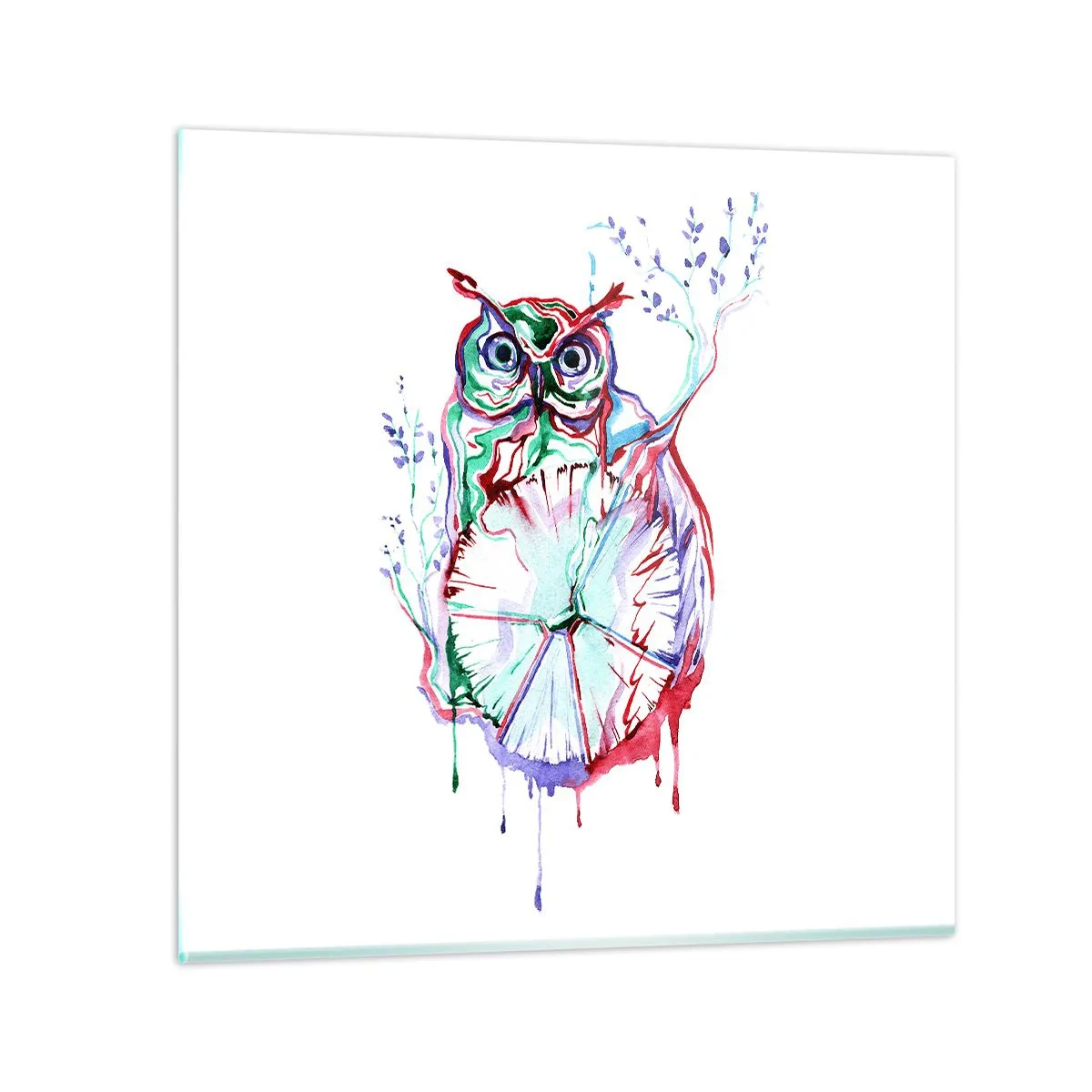 Üveg kép - Természeténél fogva bölcs - 60x60 cm