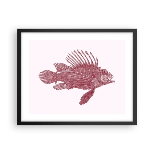 Poszter fehér keretben - Egzotikus vizek lakója - 50x40 cm