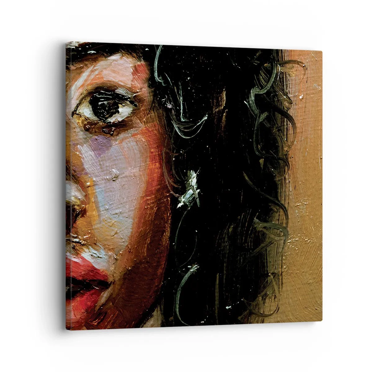 Vászonkép - Fekete és fény - 30x30 cm