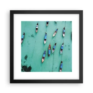 Poszter fehér keretben - Örömteli várakozásban - 30x30 cm