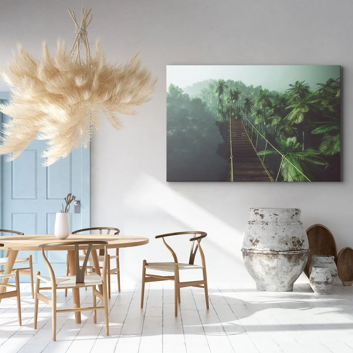 Vászonkép - A zöldellő hullámok felett - 120x80 cm