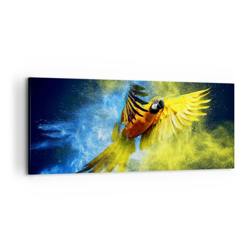 Vászonkép - A kék és arany porban - 120x50 cm