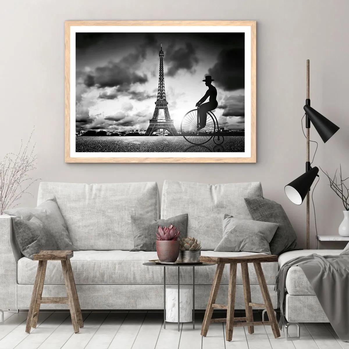 Poszter világos tölgy keretben - Belle Epoque hiánya - 40x30 cm