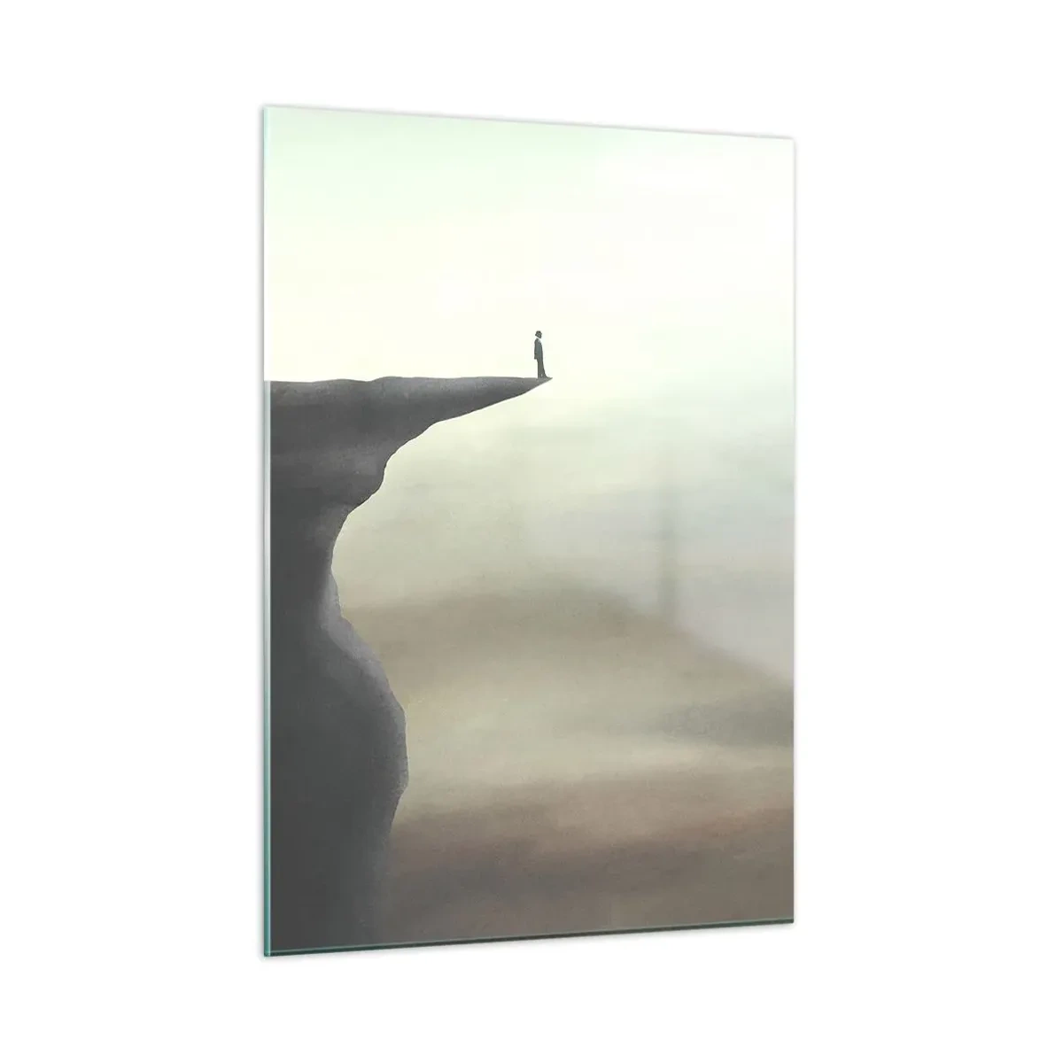 Üveg kép - Természetesen felfelé! - 50x70 cm