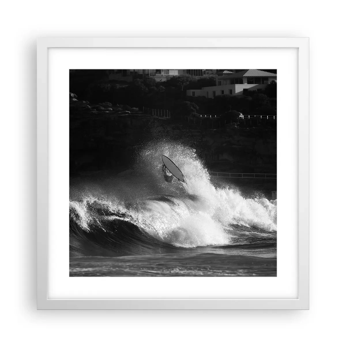 Poszter fekete keretben - Kihívás elfogadva! - 40x40 cm