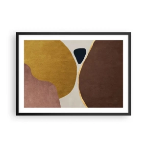 Poszter fehér keretben - Absztrakció - egy hely a térben - 70x50 cm
