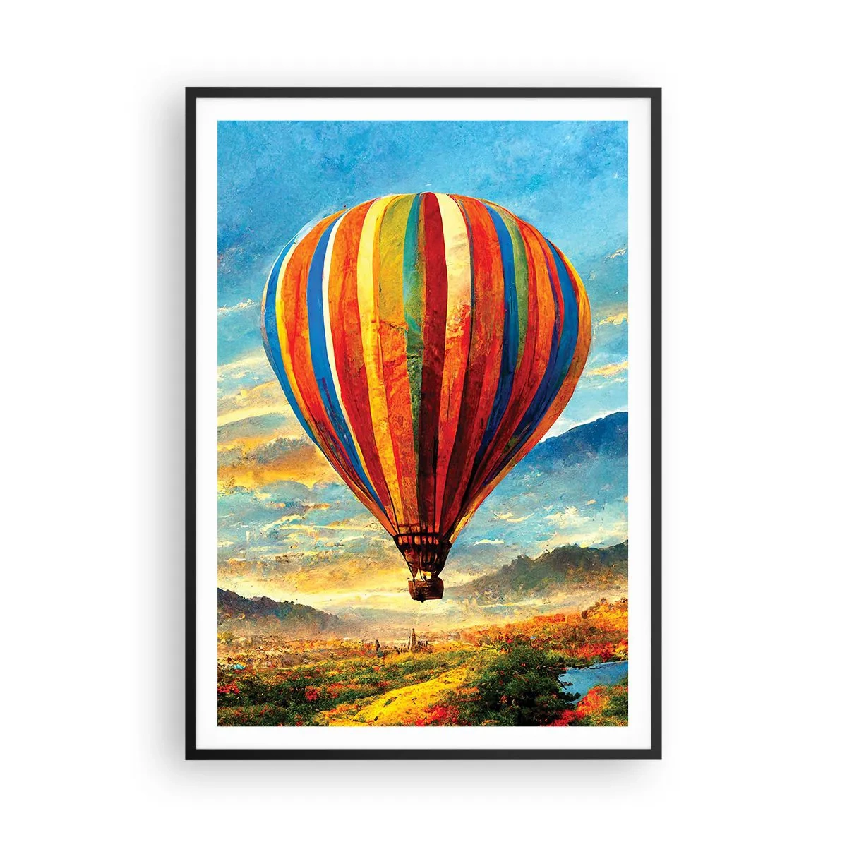 Poszter fehér keretben - A csendben többet látsz - 70x100 cm