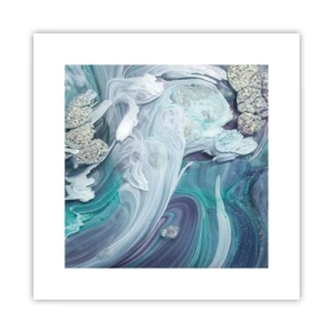 Poszter - Kék áramlatok - 30x30 cm