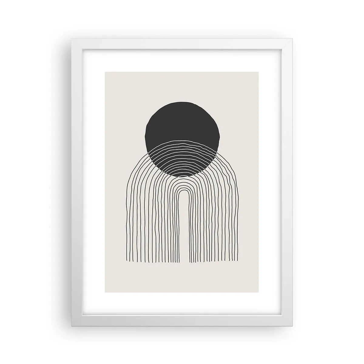 Poszter fekete keretben - Remegés és biztosság - 30x40 cm