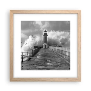 Poszter világos tölgy keretben - Rettenthetetlen - 30x30 cm