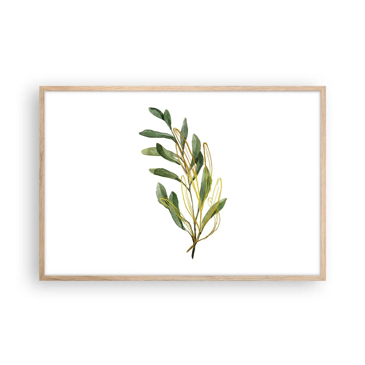 Poszter világos tölgy keretben - Minden, ami jó - 91x61 cm