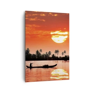 Vászonkép - A trópusok nyugalma naplementekor - 70x100 cm